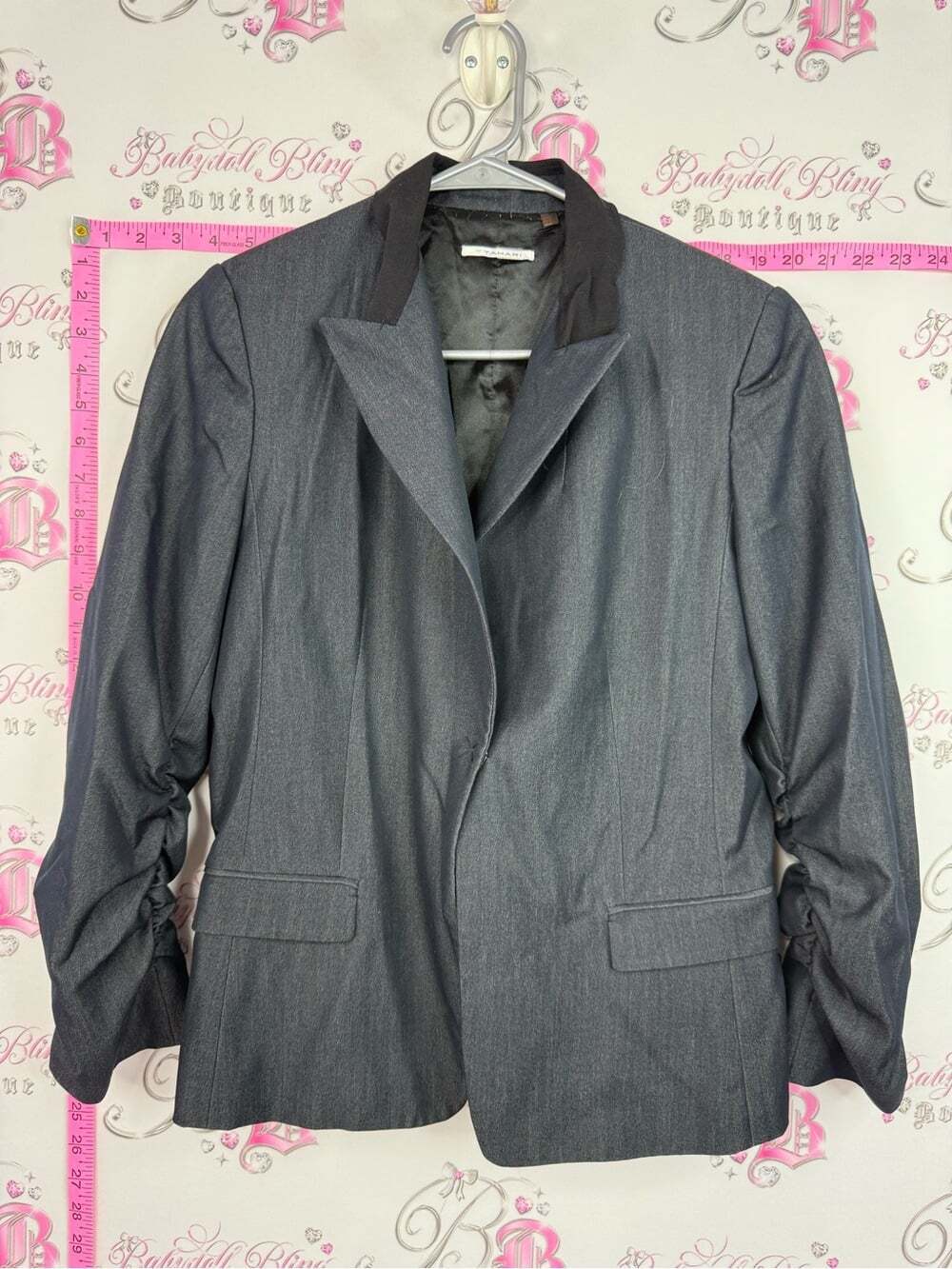 Tahari Charcoal Gray Women's Tailored Blazer